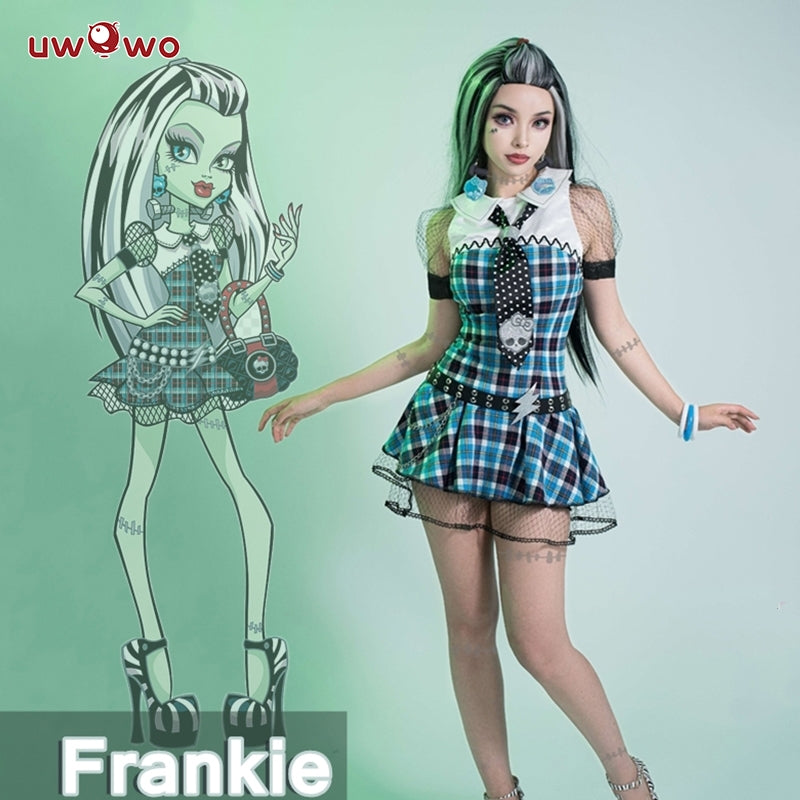 In Stock】Uwowo Monster High Frankie Stein G1 Dress Halloween Cosplay – Uwowo Cosplay